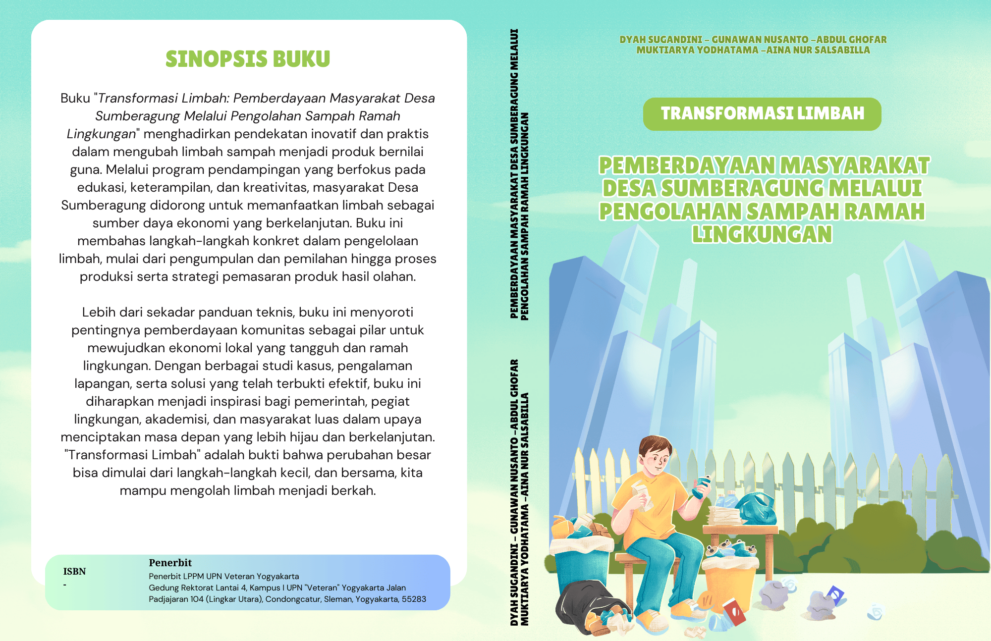 Cover Buku Pengolahan Limbah Sampah Menjadi Produk Ramah Lingkungan